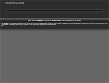 Tablet Screenshot of mobifox.com
